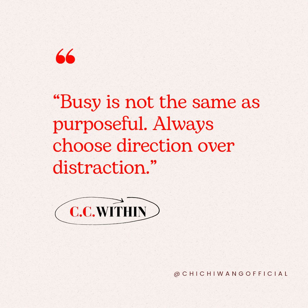 Why being busy is not the same as living with purpose