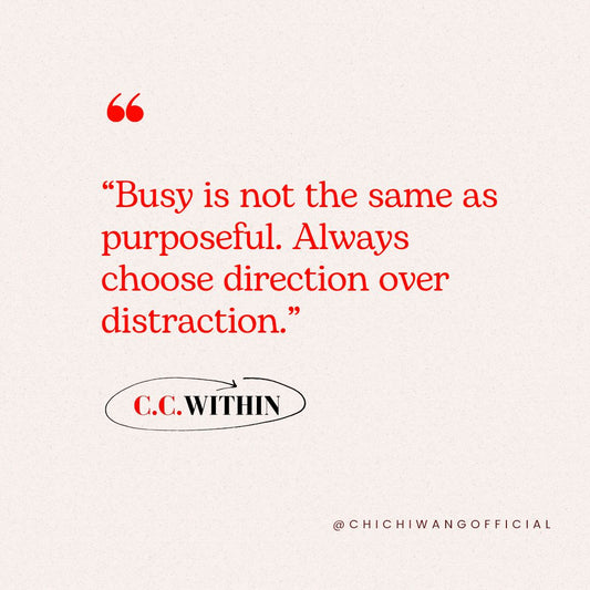 Why being busy is not the same as living with purpose